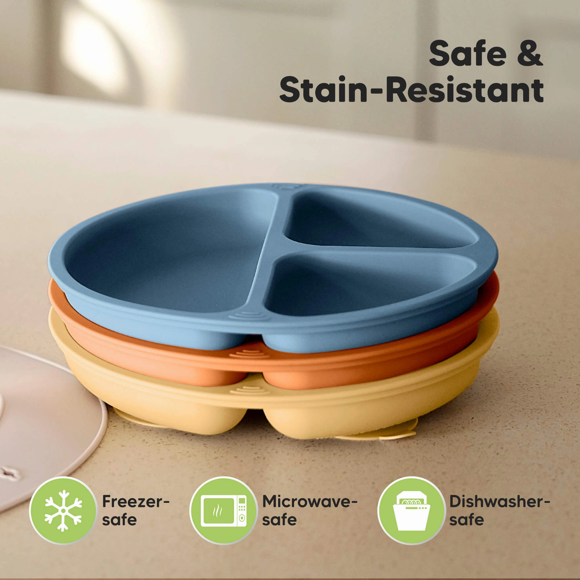 3-Pack Prep Silicone Suction Plates (Valiant)