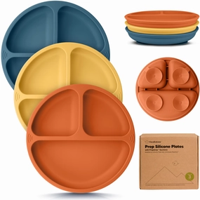 3-Pack Prep Silicone Suction Plates (Valiant)