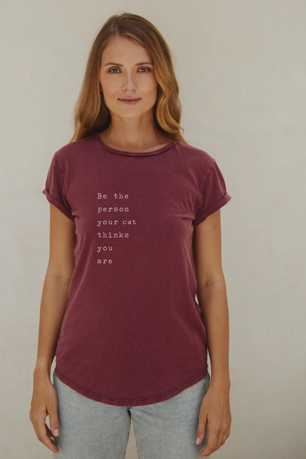 "Cat Thinks You Are" Roll With It Tee