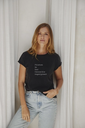 "Pilates Superpower" Roll With It Tee