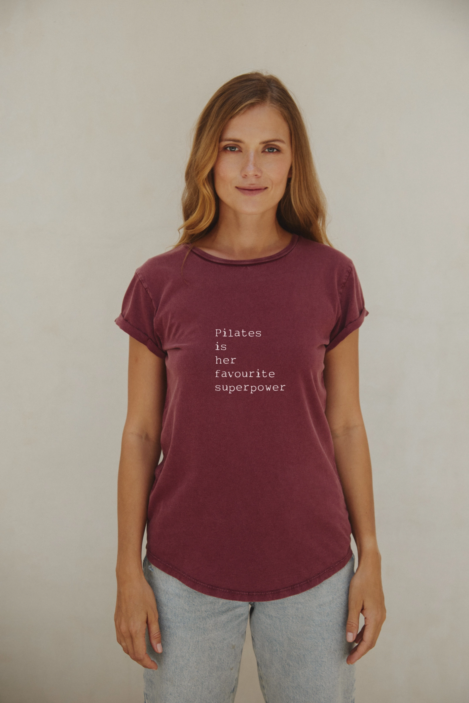 "Pilates Superpower" Roll With It Tee