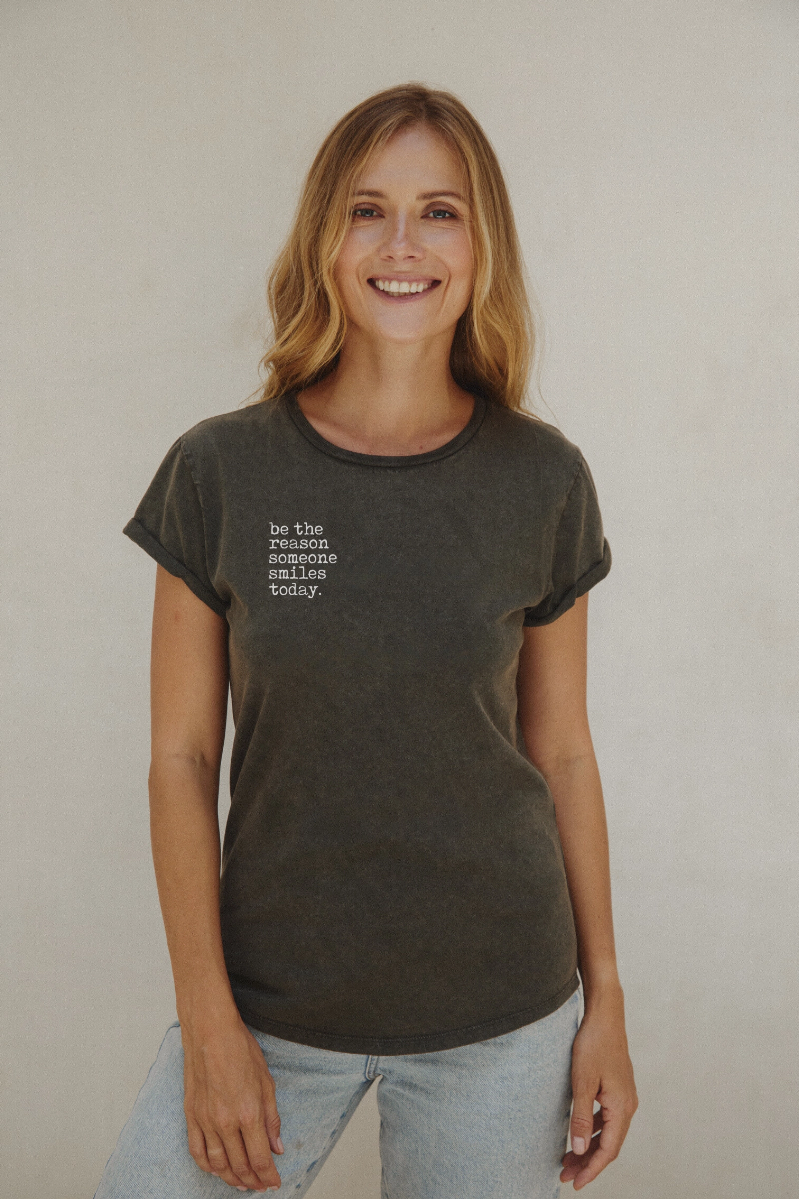"Smile" Roll With It Tee