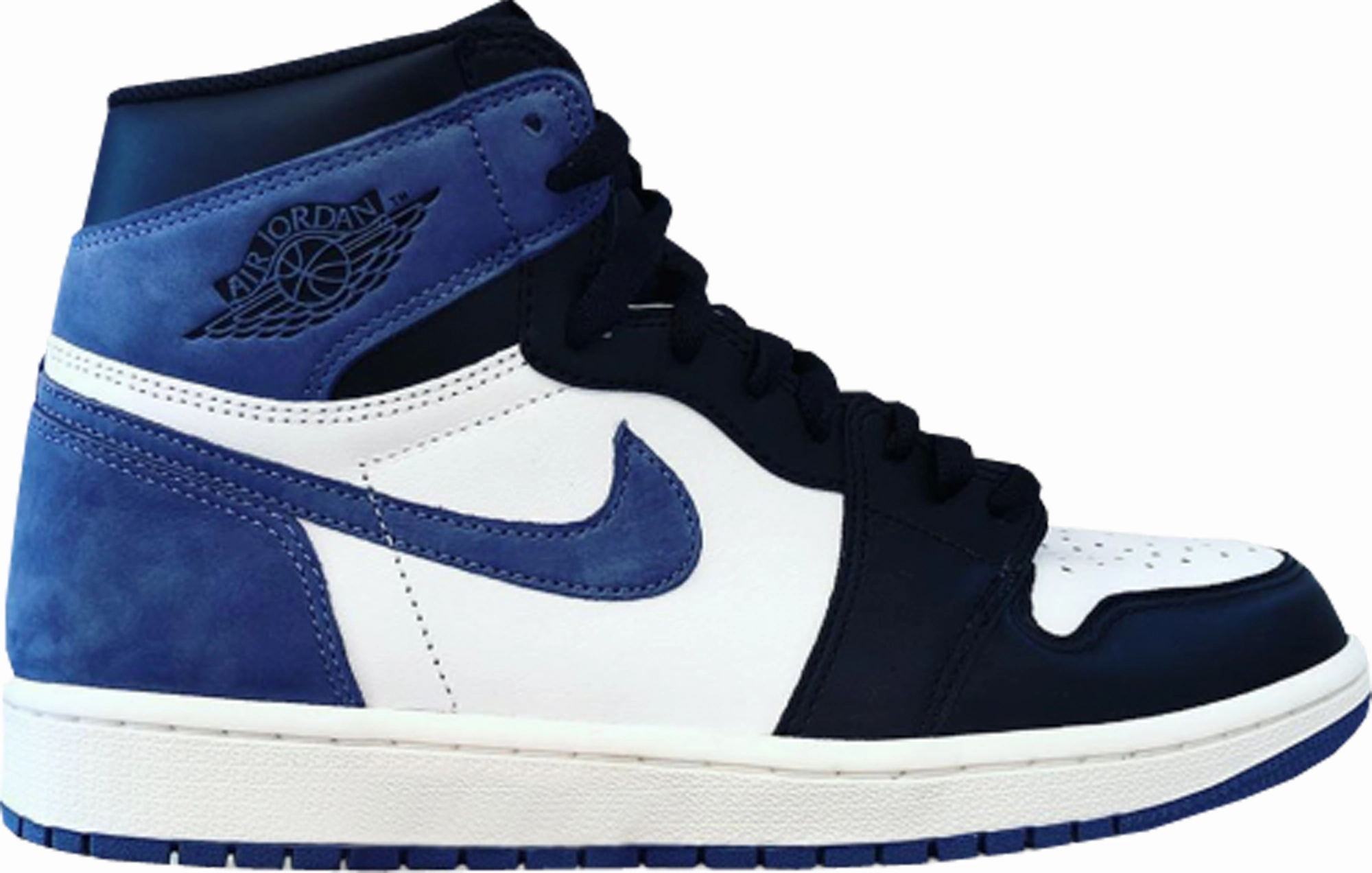Air Jordan 1 Retro High OG 'Blue Moon' 2018 SKU 555088 115 - Authentic - New in Box