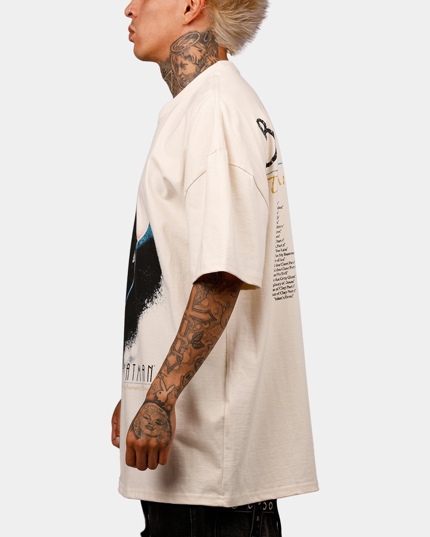 American Thrift X DC 97' Batman Heavyweight T-Shirt Off White