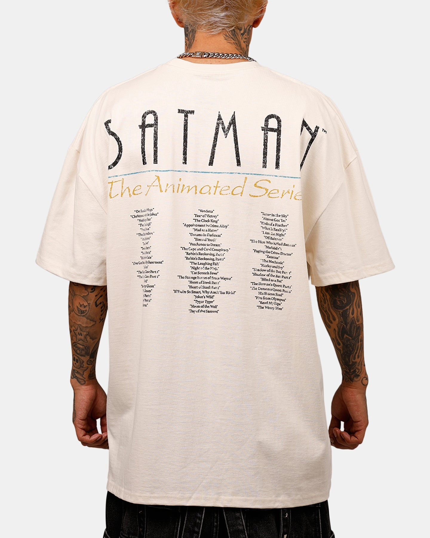 American Thrift X DC 97' Batman Heavyweight T-Shirt Off White