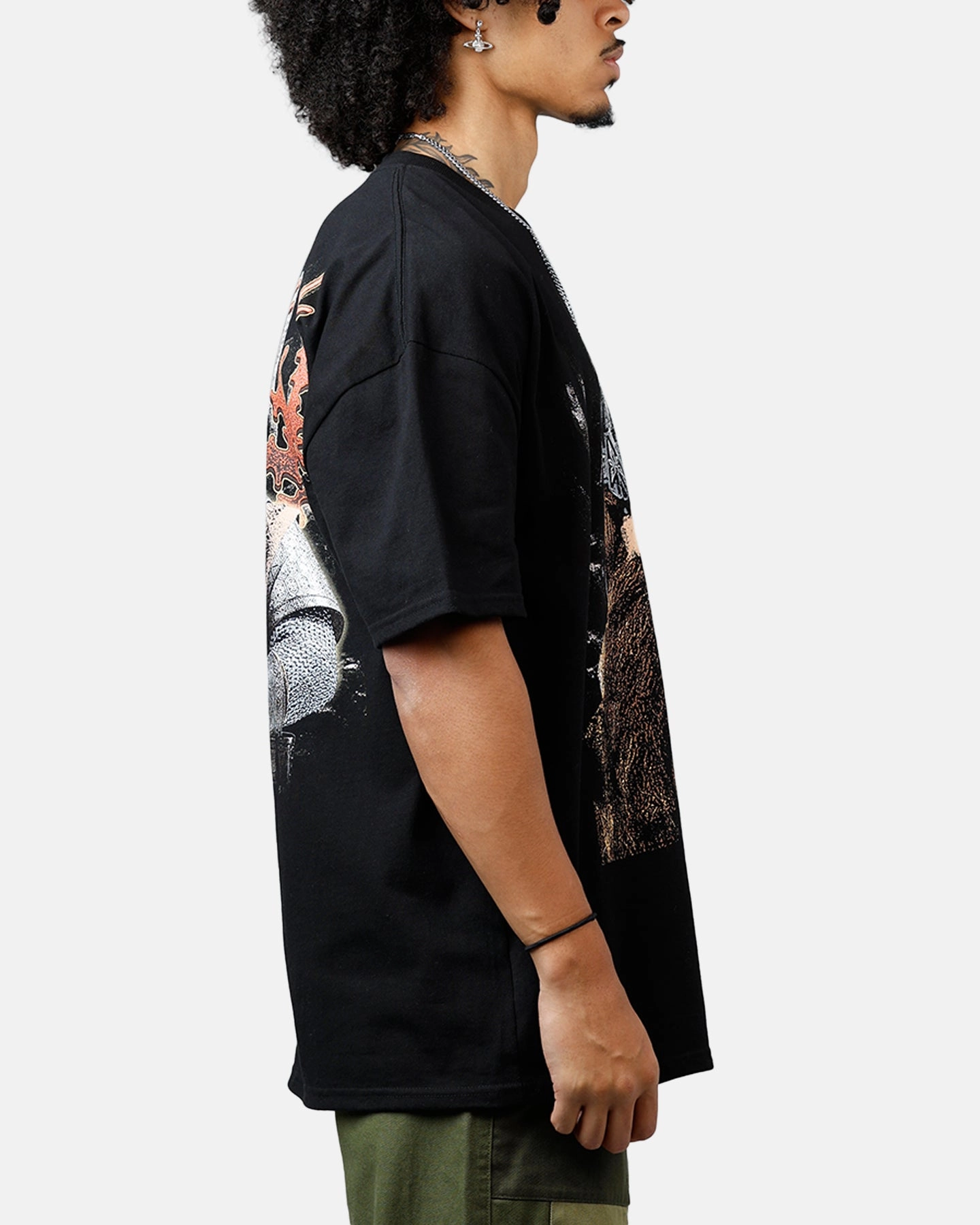 American Thrift X The Lord Of The Rings Gimli Heavyweight T-Shirt Black