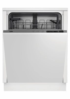 Beko DIT25401 Tall Tub Dishwasher, 14 Place Settings, 48 Dba, Fully Integrated Panel Ready