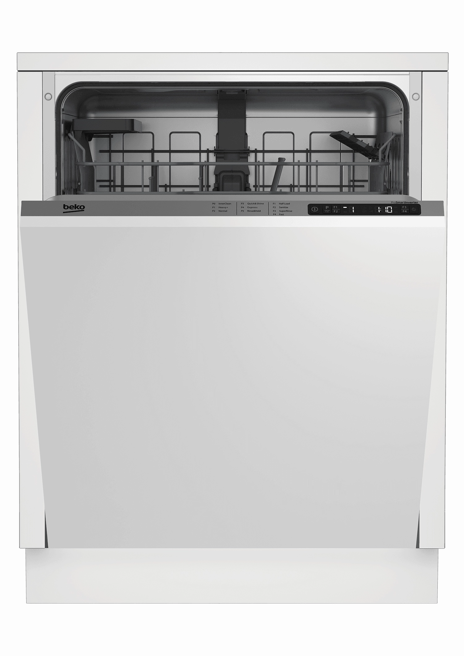 Beko DIT25401 Tall Tub Dishwasher, 14 Place Settings, 48 Dba, Fully Integrated Panel Ready