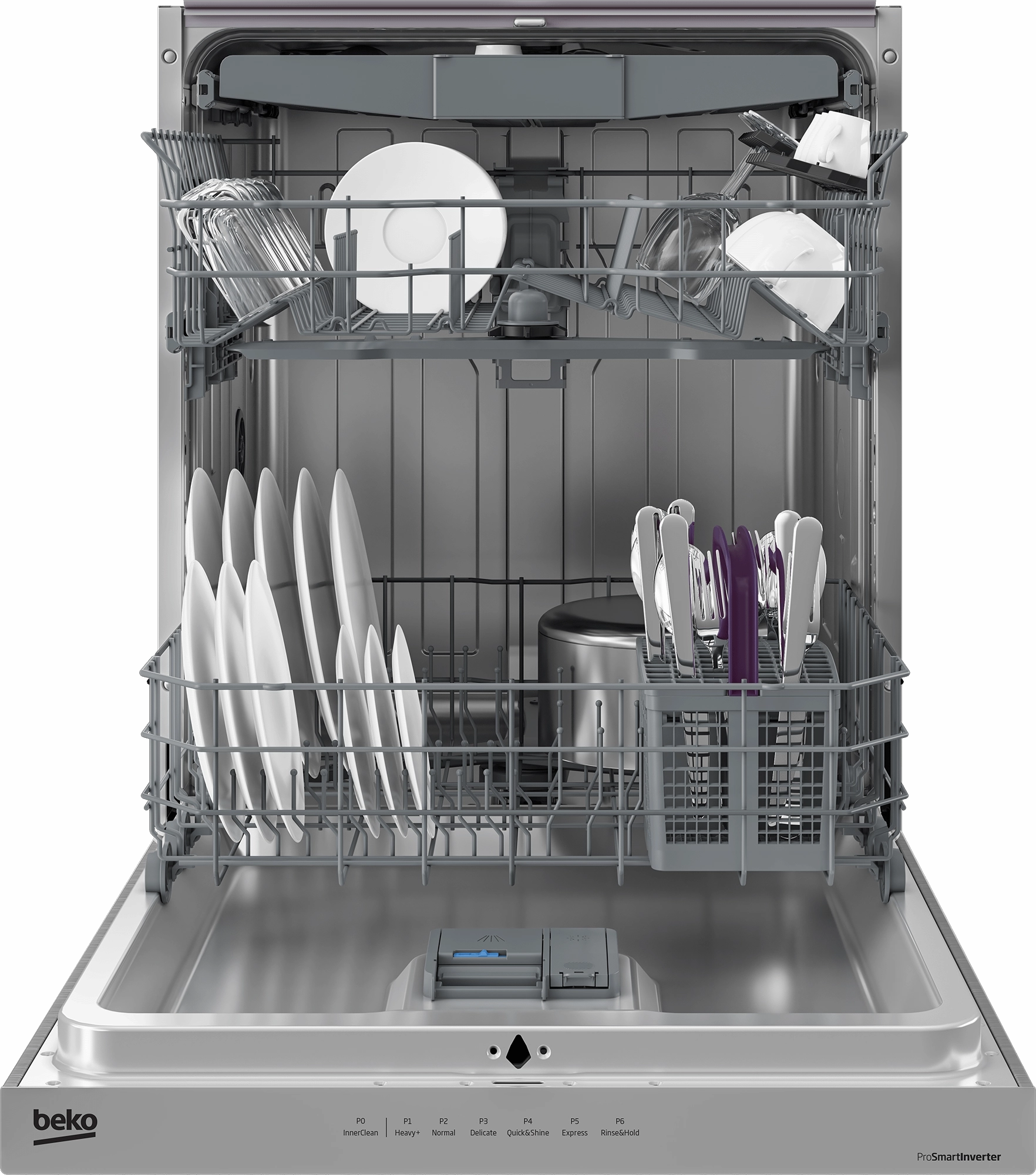Beko DUT36522X Tall Tub Dishwasher With (15 Place Settings, 45.0