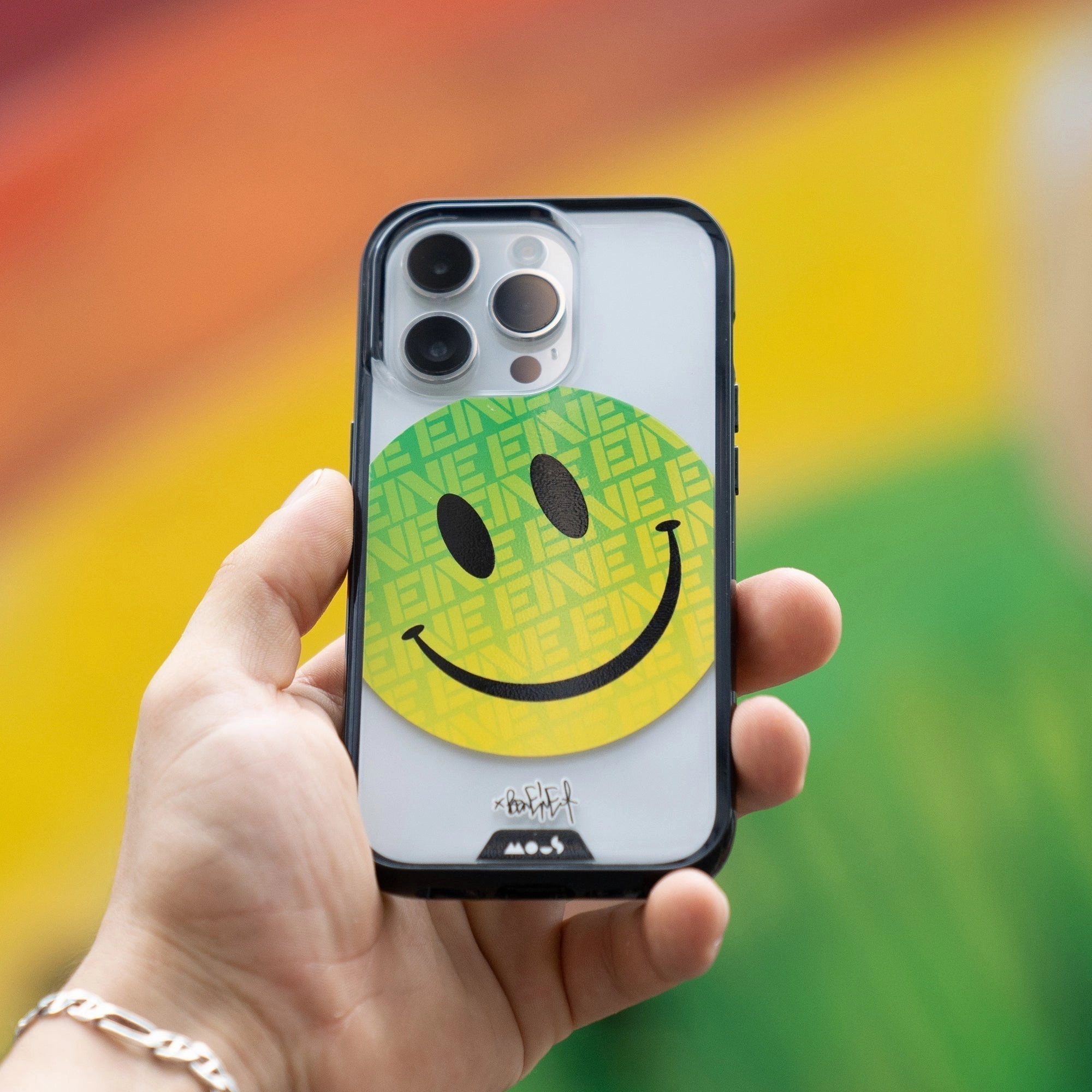 Ben Eine Green Smiley MagSafe® Compatible Phone Case