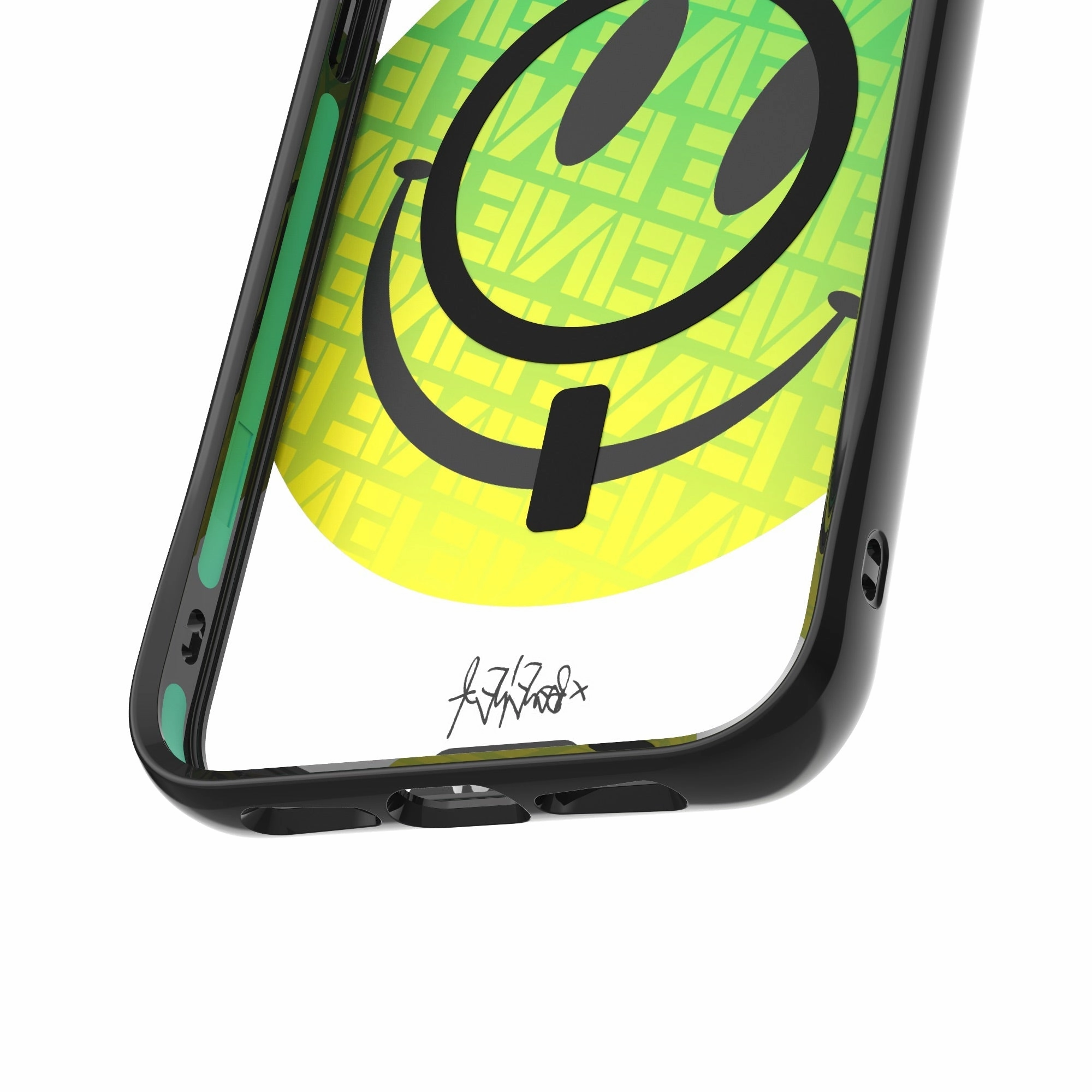 Ben Eine Green Smiley MagSafe® Compatible Phone Case