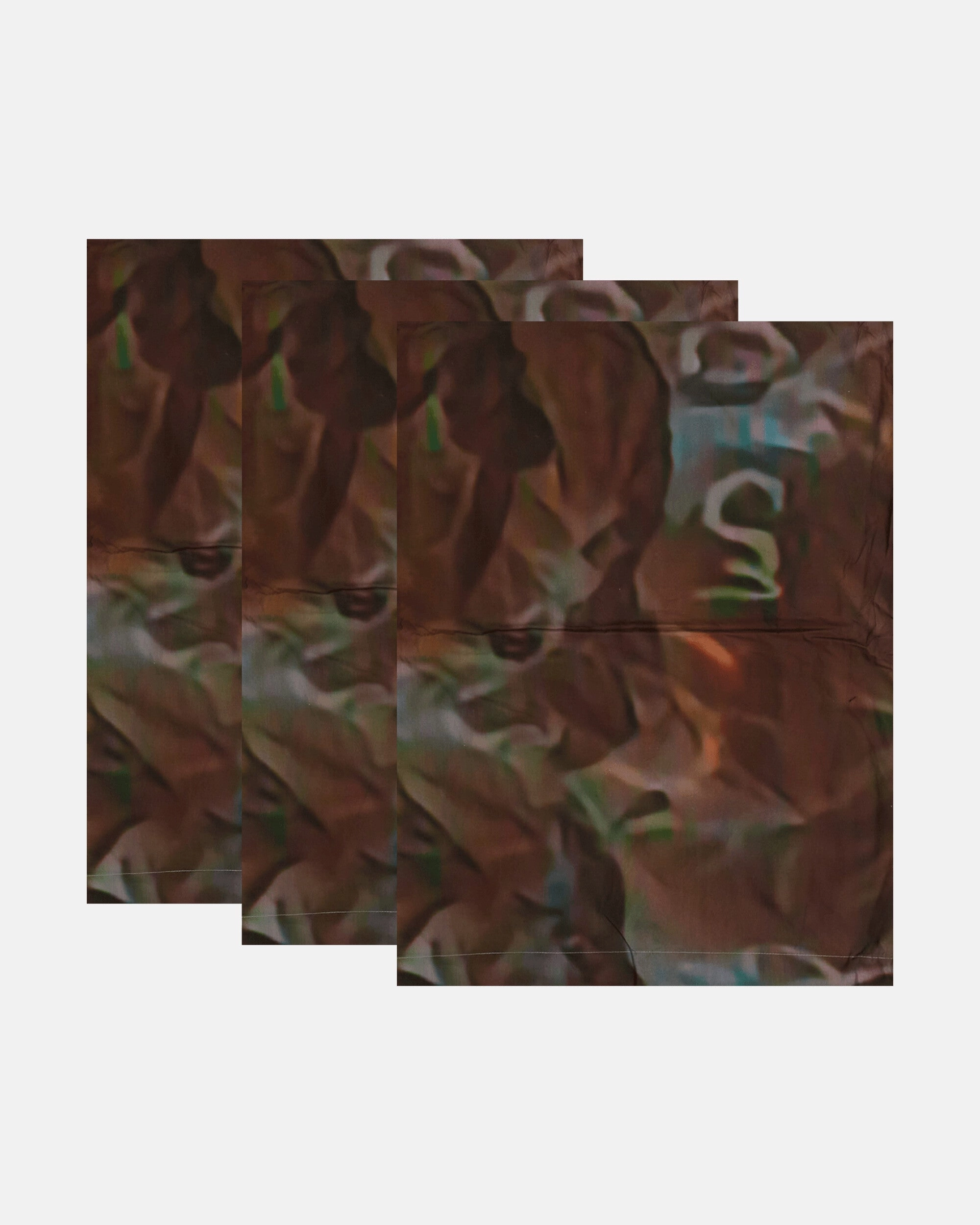 Brown Bags Bedsheet Multicolor
