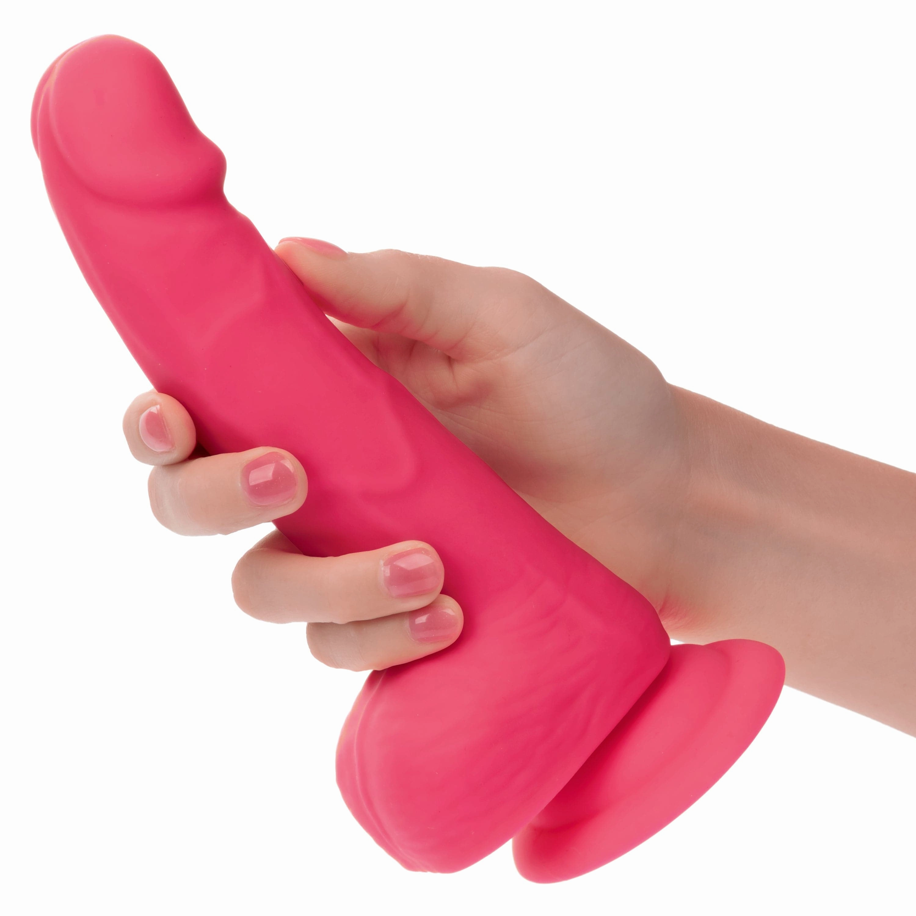California Exotics - Neon Silicone Studs Realistic Dildo 6"