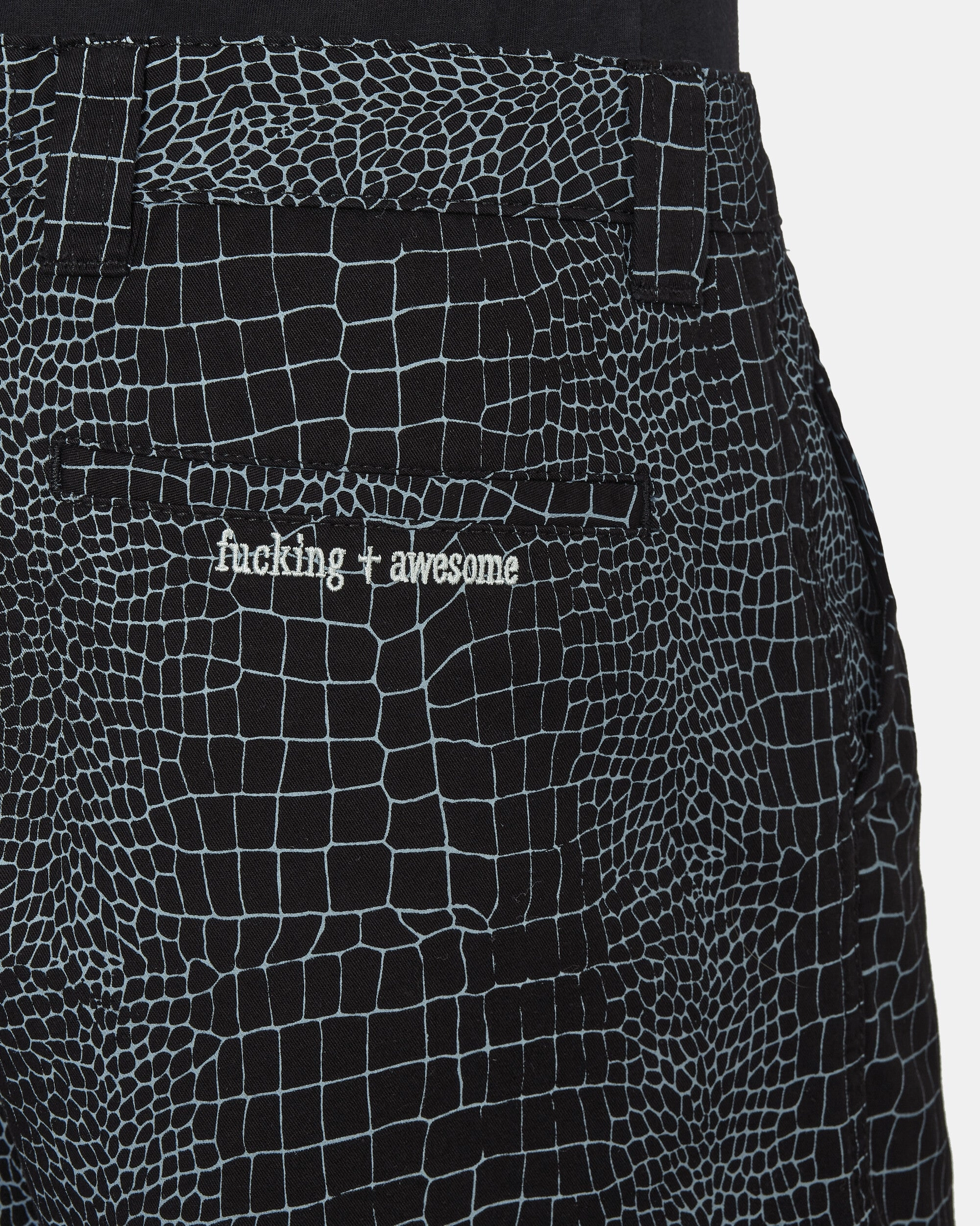 Crocodile Shorts Black