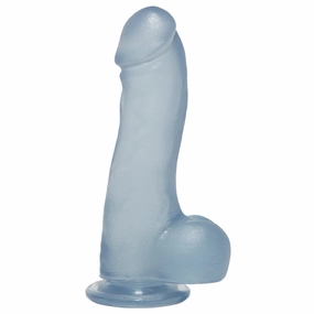 Crystal Jellies 7.5" Master Cock With Balls