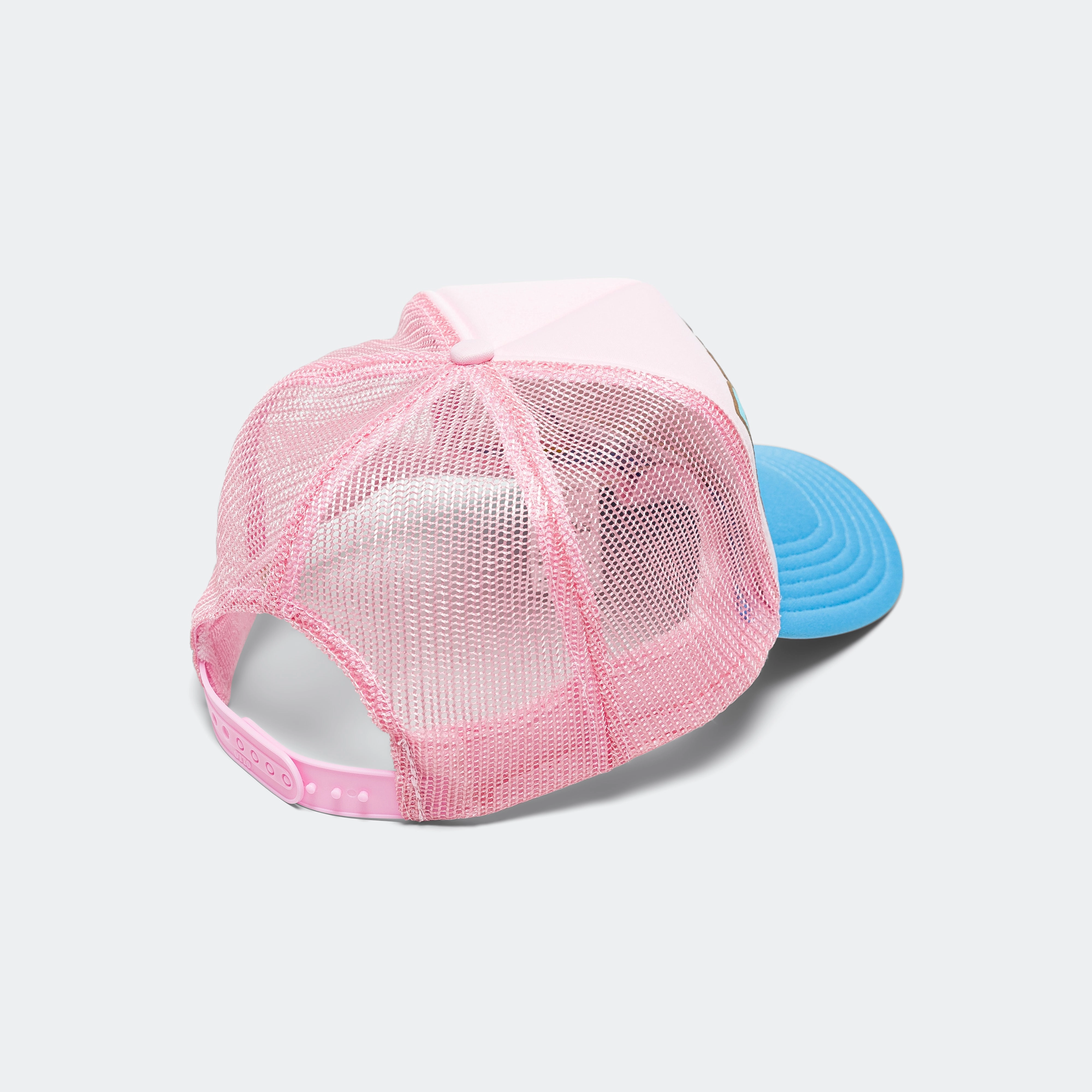 DENIM MEN LOVE CATS Trucker Cap - Pink/Sax