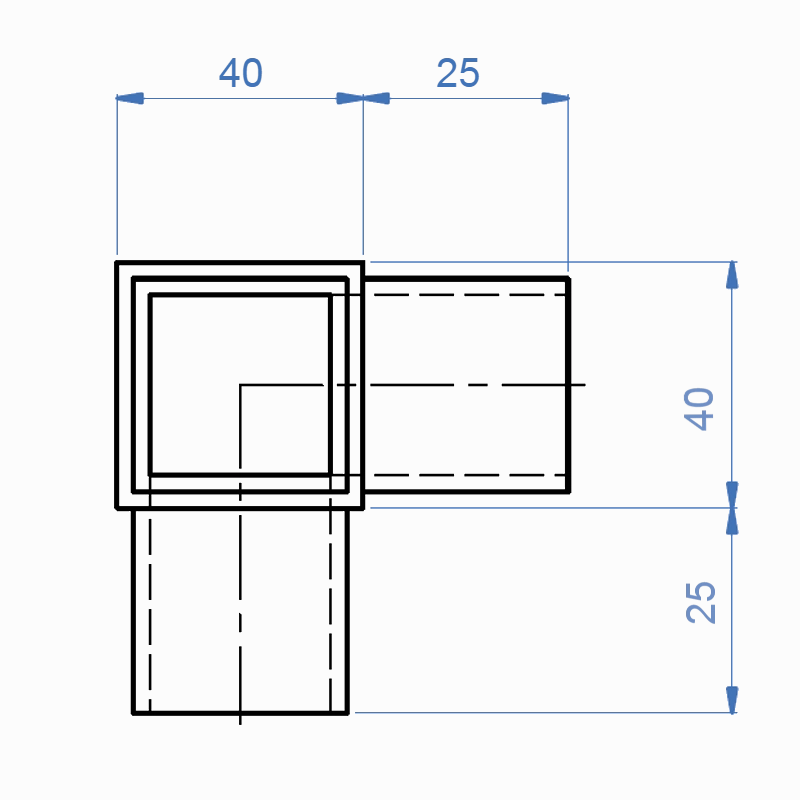 Inox® 3-Way Corner