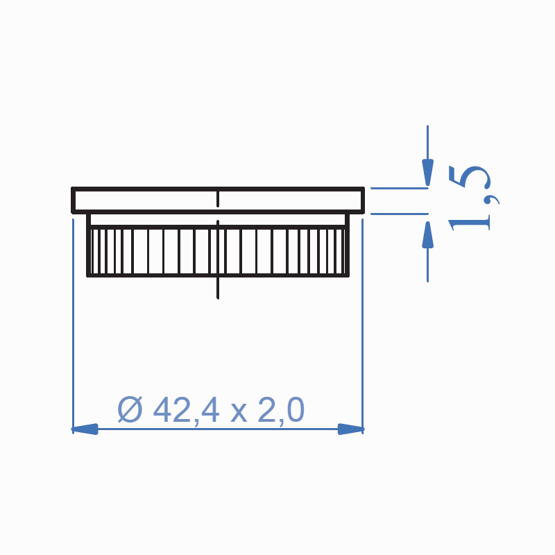 Inox® Flat End Cap