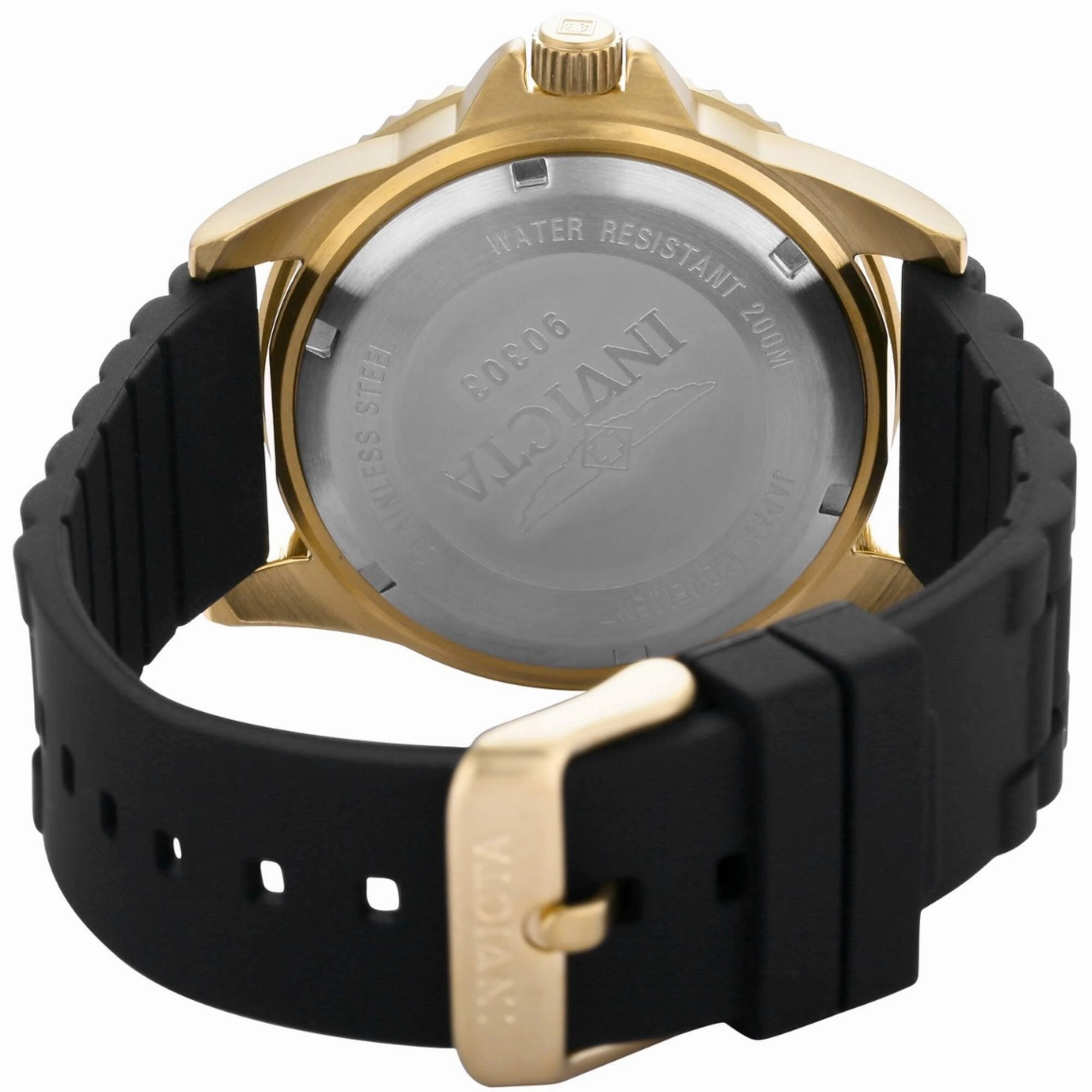 Invicta Men's Quartz Watch - Pro Diver Dive Black Dial Silicone Strap | 90303