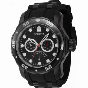 Invicta Men's Watch - Pro Diver Black Dial Silicone/Stainless Steel Strap | 46966