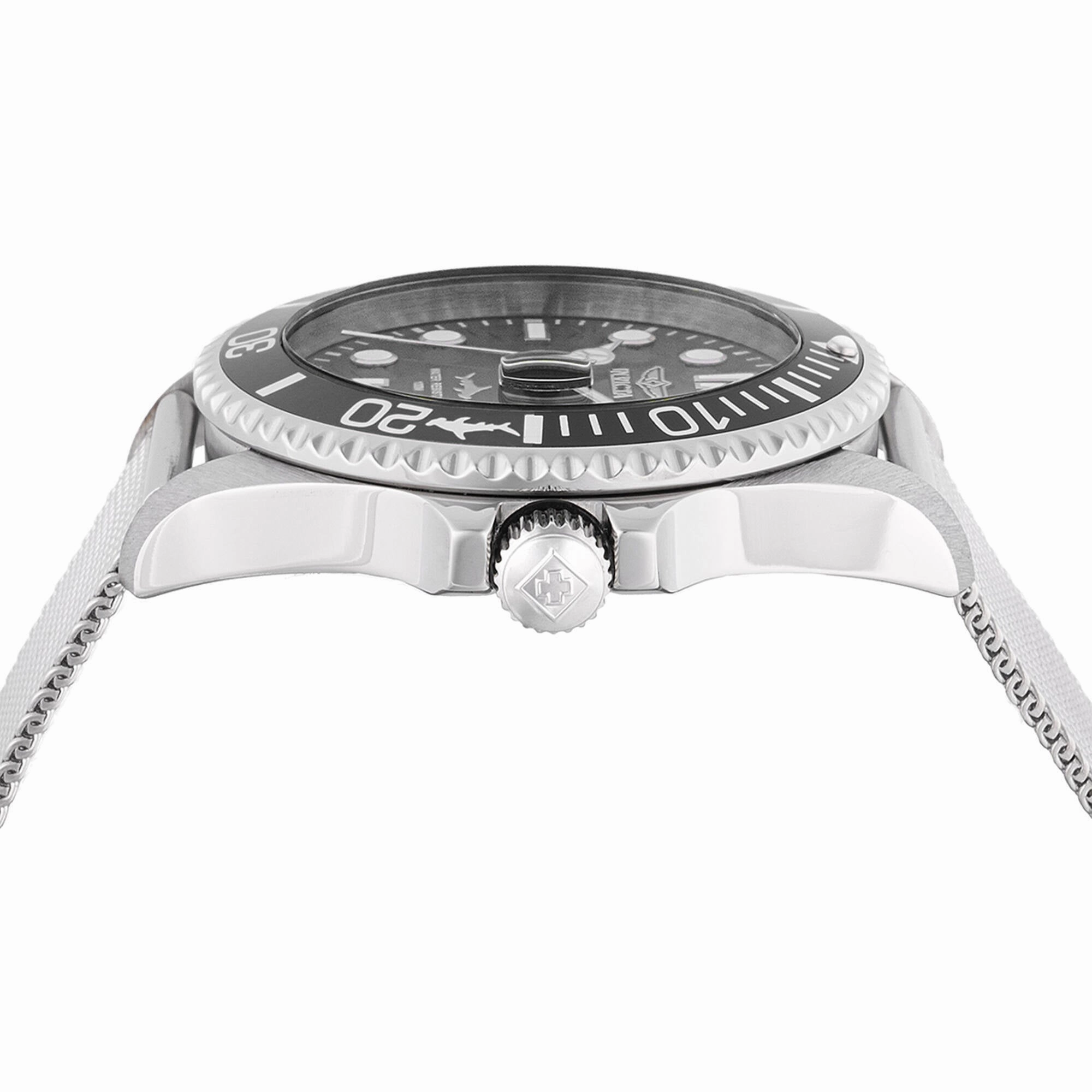 Invicta Men's Watch - Pro Diver Black Dial Stainless Steel Mesh Bracelet | 47172