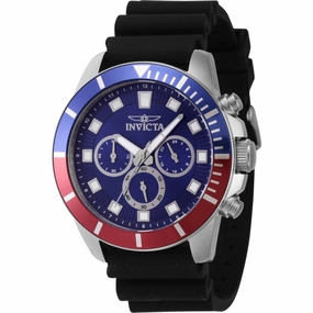 Invicta Men's Watch - Pro Diver Chronograph Blue Dial Silicone Rubber Strap | 46080