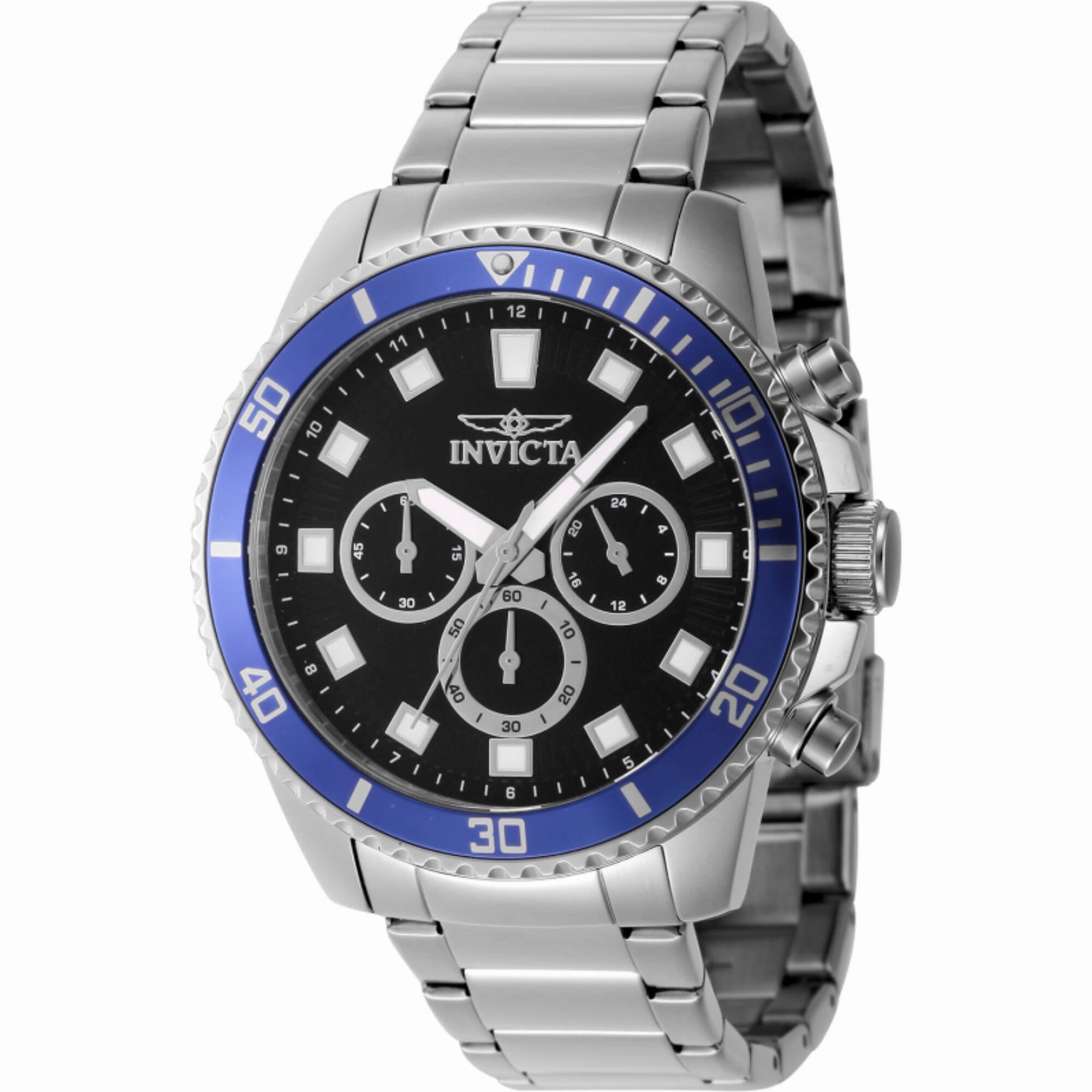 Invicta Men's Watch - Pro Diver Chronograph Silver Stainless Steel Bracelet | 46052