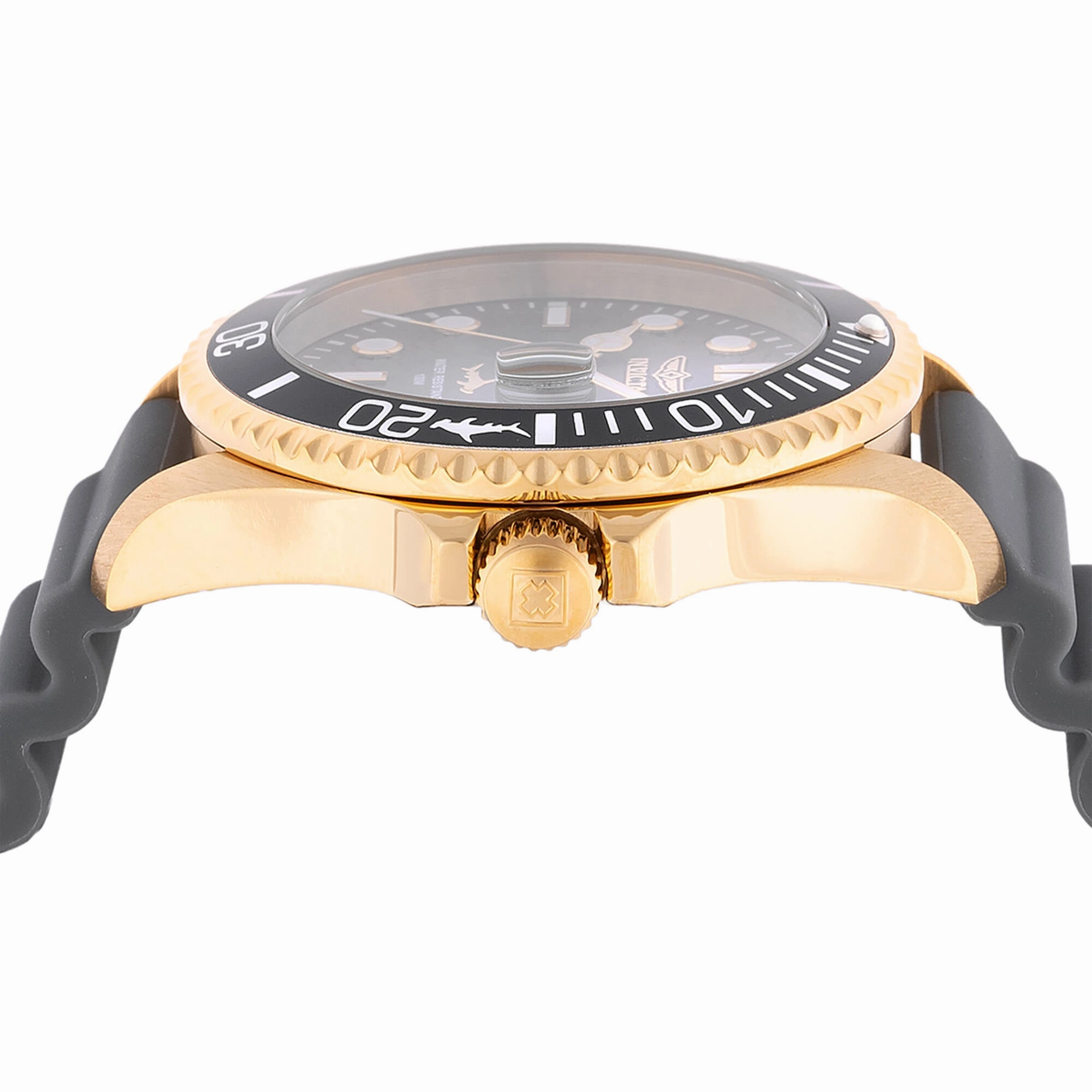 Invicta Men's Watch - Pro Diver Quartz Charcoal Dial Grey Silicone Strap | 47171