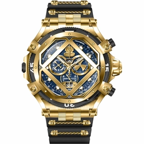 Invicta Men's Watch - Pro Diver Quartz Chronograph Blue and Gold Dial Strap | 37178
