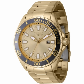 Invicta Men's Watch - Pro Diver Quartz Grey and Gold Tone Bezel Bracelet | 47341
