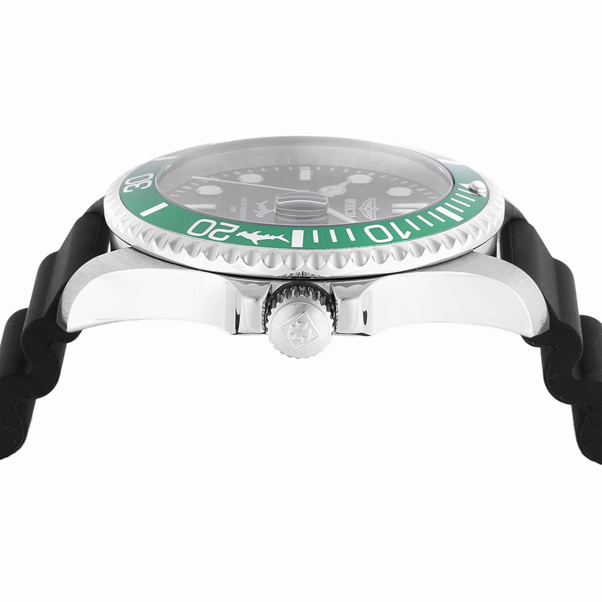 Invicta Men's Watch - Pro Diver Quartz Silver Tone Case Black Silicone Strap | 47166