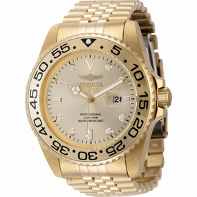 Invicta Men's Watch - Pro Diver Quartz Yellow Gold Stainless Steel Bracelet | 44520