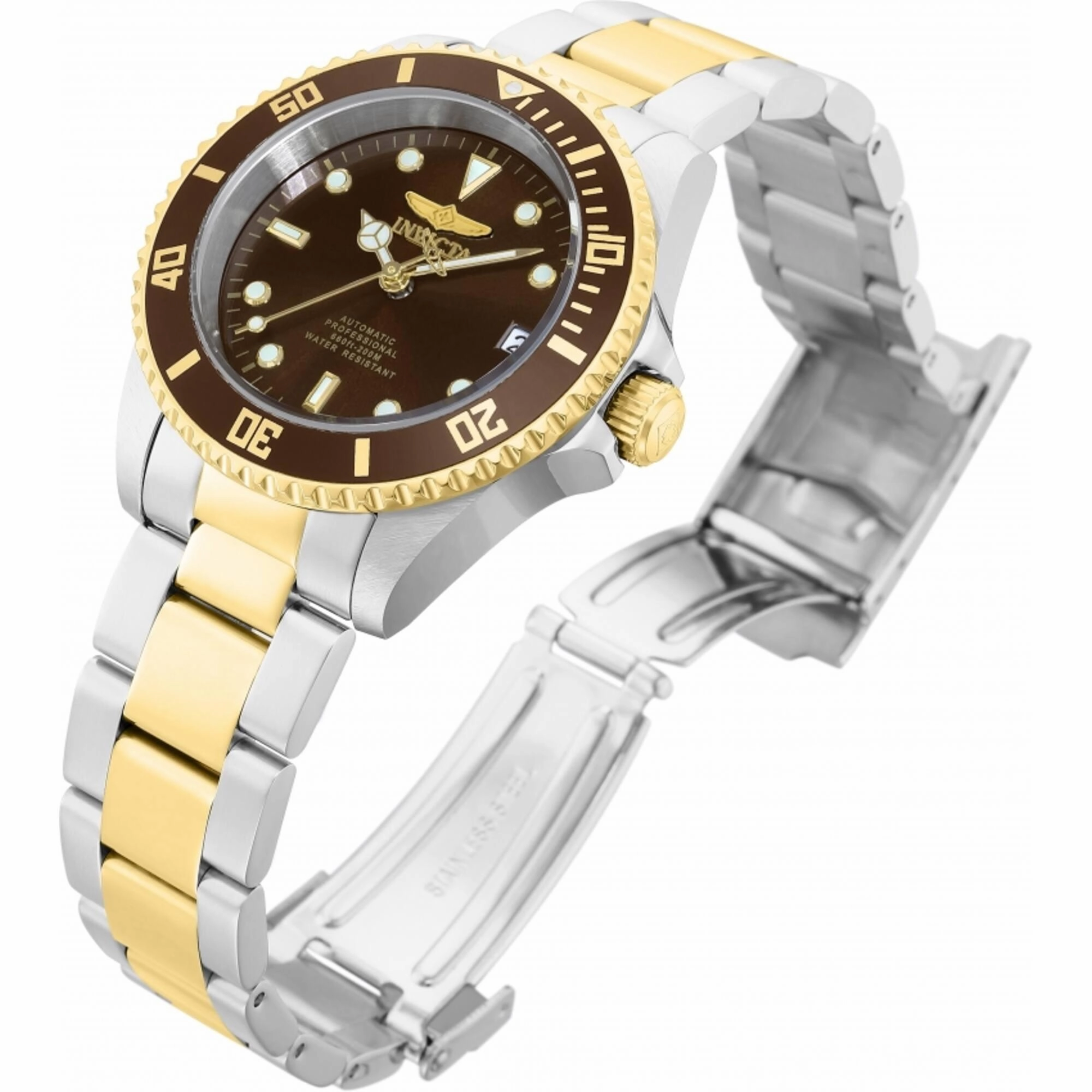 Invicta Women's Watch - Pro Diver Automatic Desert Sand Dial Two Tone Bracelet | 35716