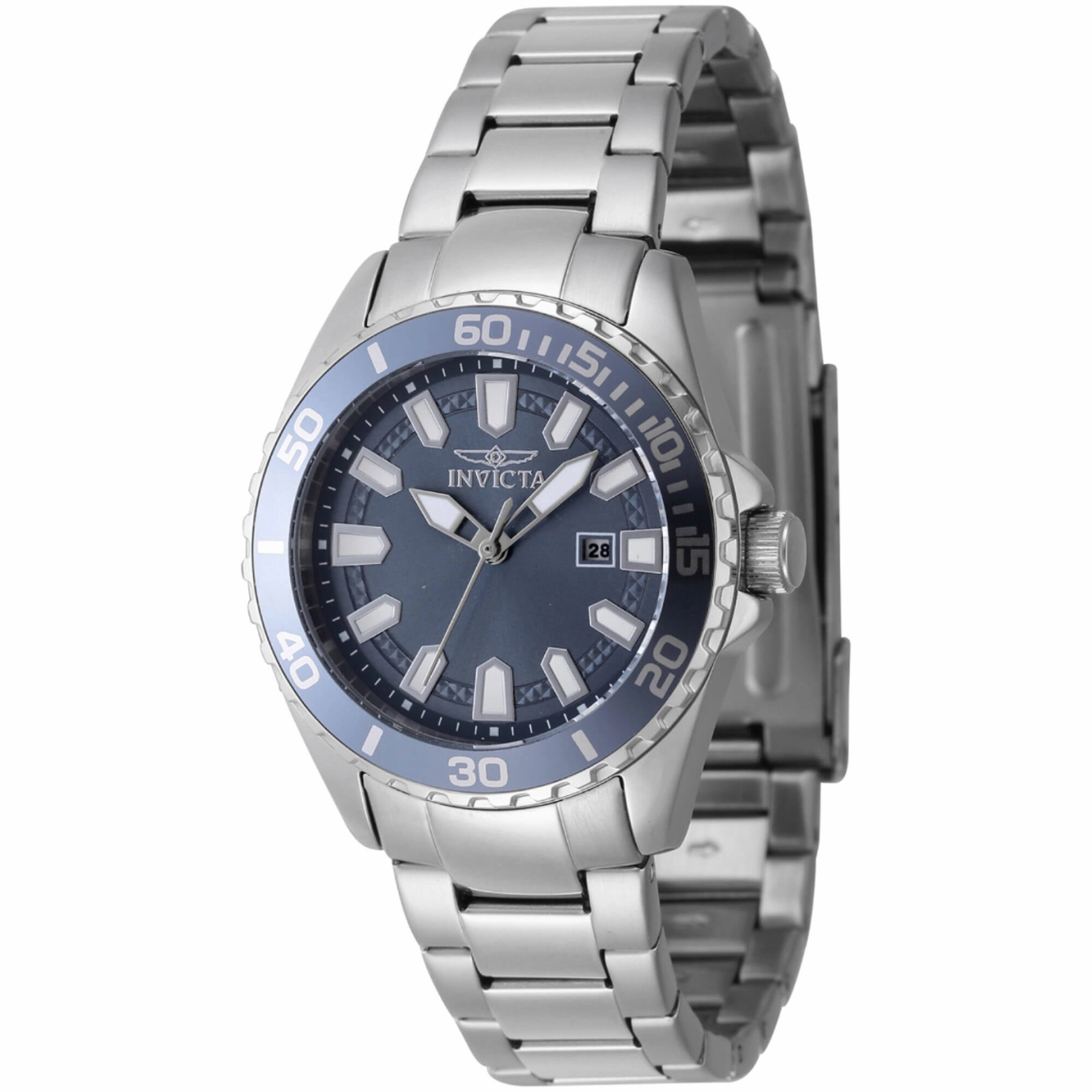 Invicta Women's Watch - Pro Diver Quartz Blue Dial Stainless Steel Bracelet | 47343