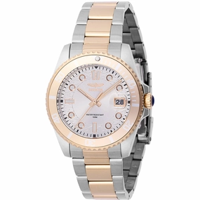 Invicta Women's Watch - Pro Diver Two Tone Yellow Gold, Silver Tone Bracelet | 46691