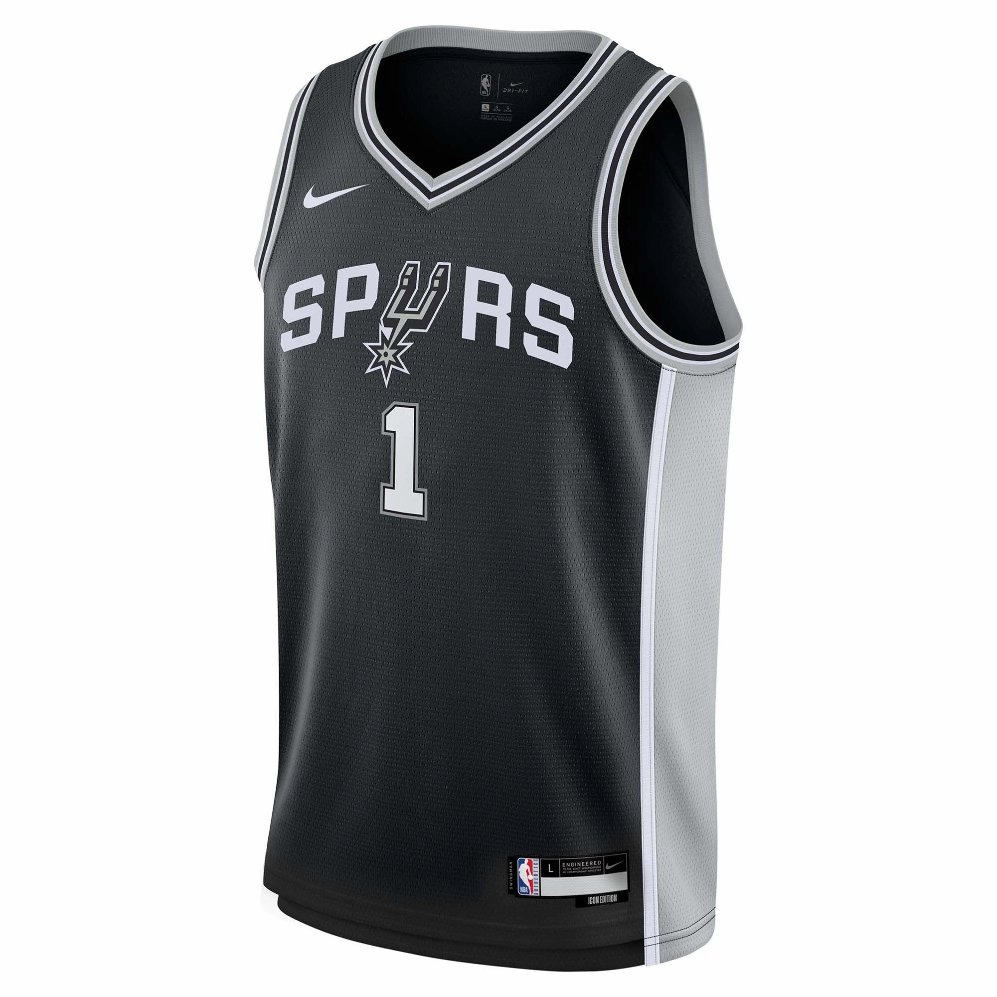 Junior's NBA San Antonio Spurs Victor Wembanyama Swingman Icon Jersey