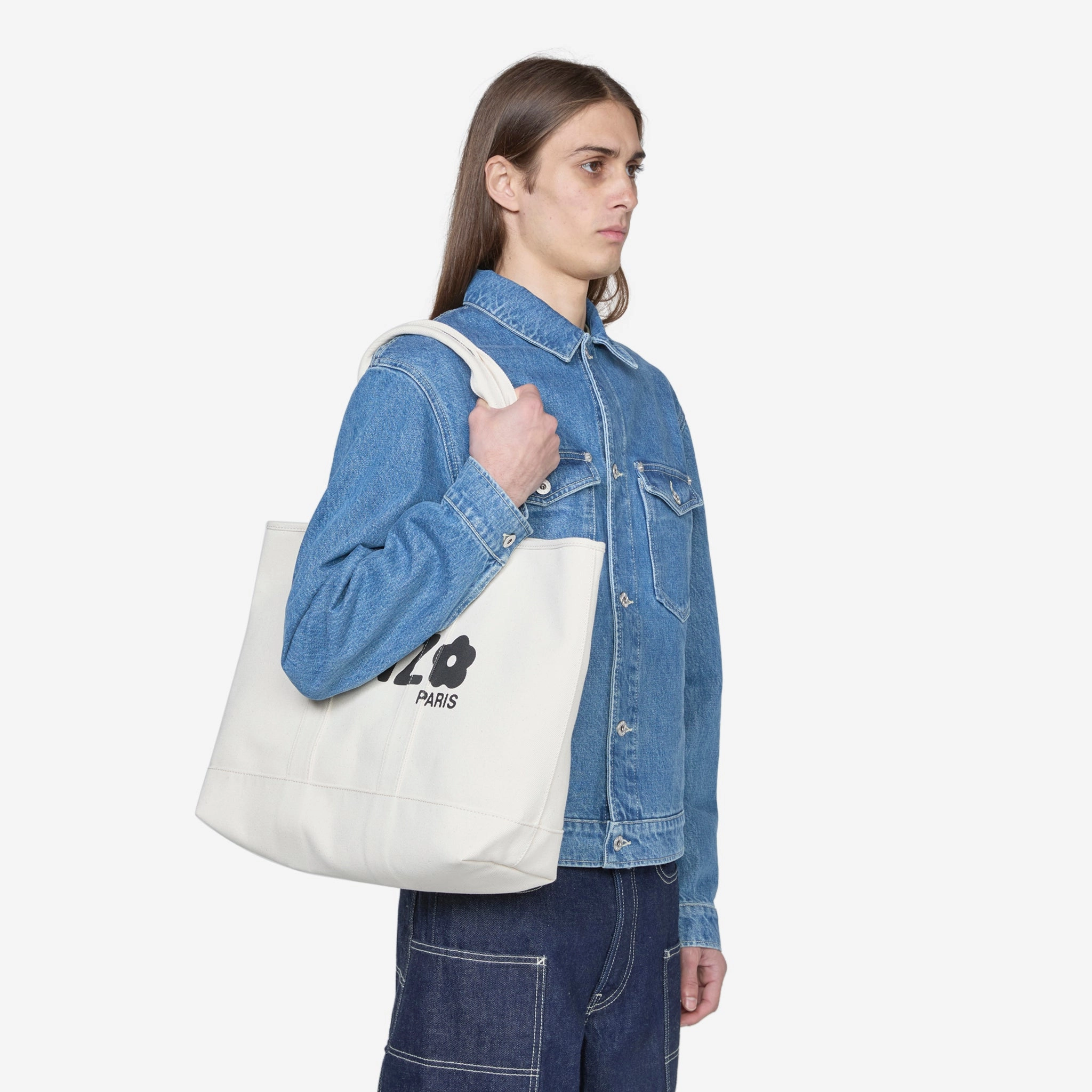 KENZO Utility Large Tote Bag Ecru