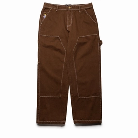 KidSuper Messy Stiched Work Pants - Brown