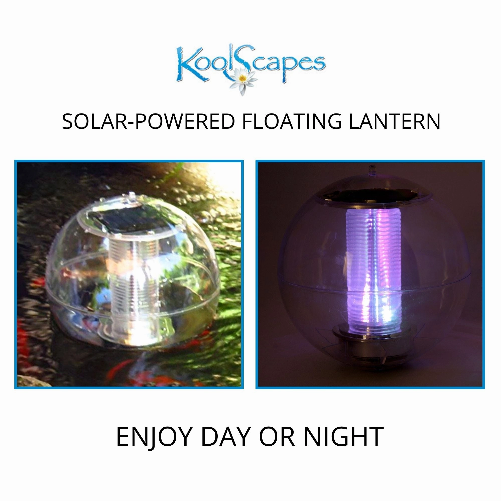 Koolscapes 270 Gallon Starter Pond Kit with 200 GPH Pump, Water Bell and Double Daisy Fountain Nozzles, 8 x 10 Ft Flexible Liner, Floating Solar Light, Fish-Friendly Backyard Koi Pond Kit