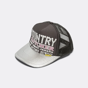 KOUNTRY PEARL Clutcher Silver Brim Truck Cap - Grey