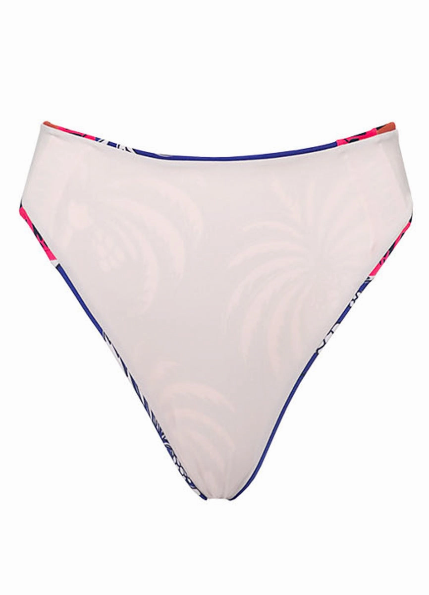 Maaji Periwinkle Palms Sussac High Rise Classic Bikini Bottom