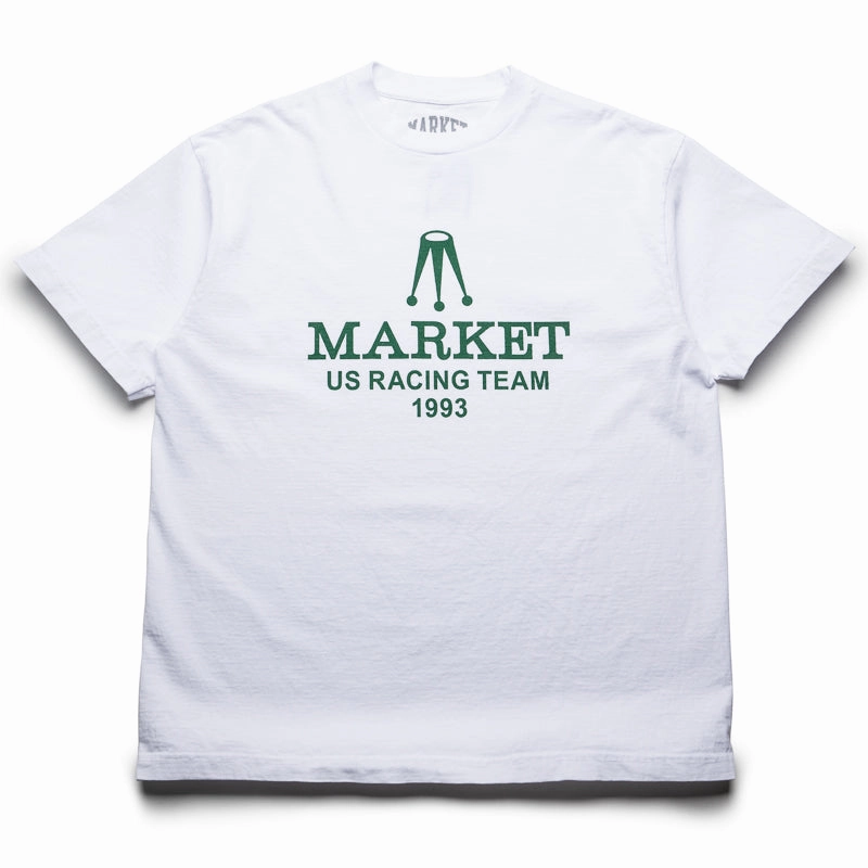 Market Relax Team Racing Tee - White