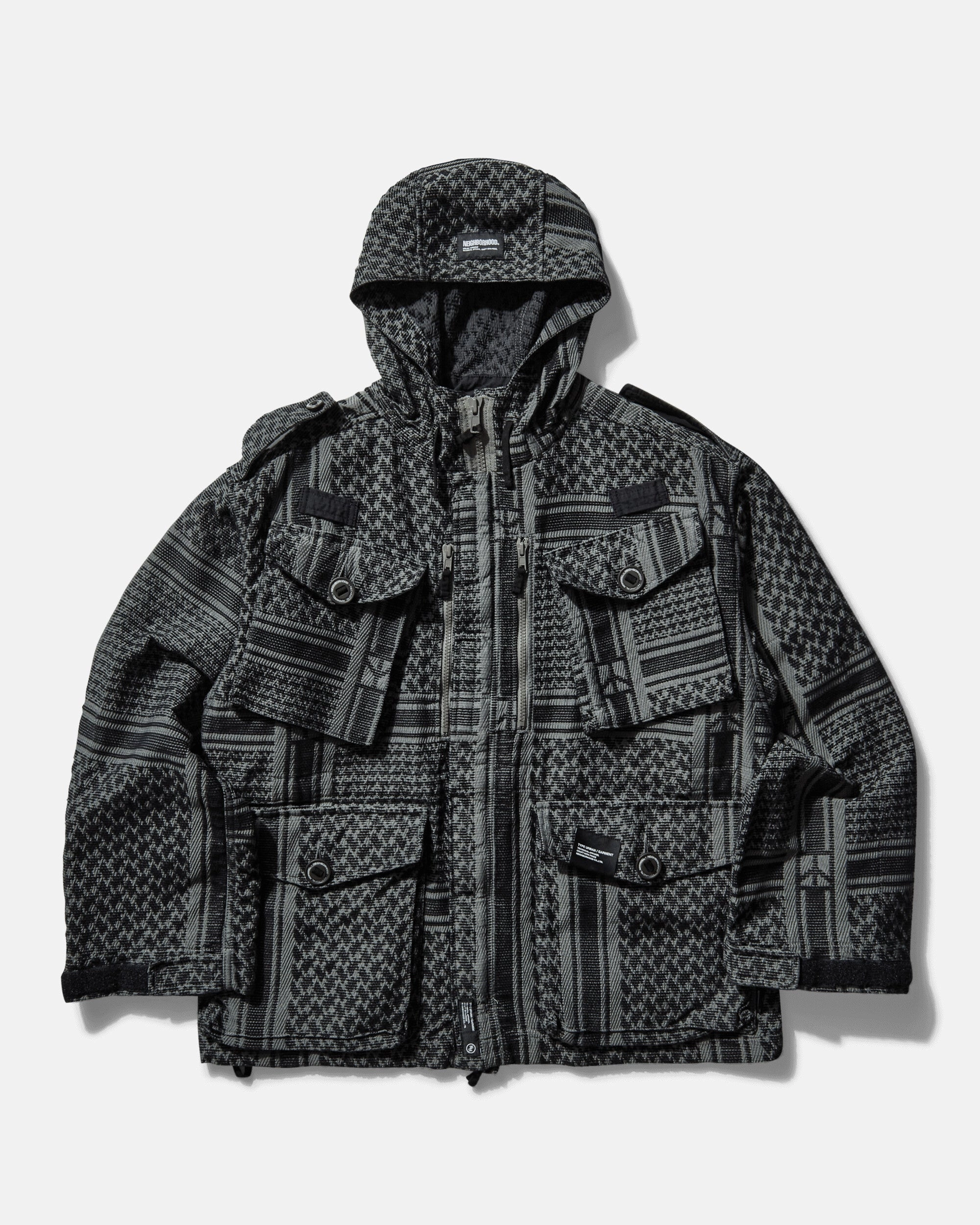 Men's JQ Shemagh Smock Jacket Black