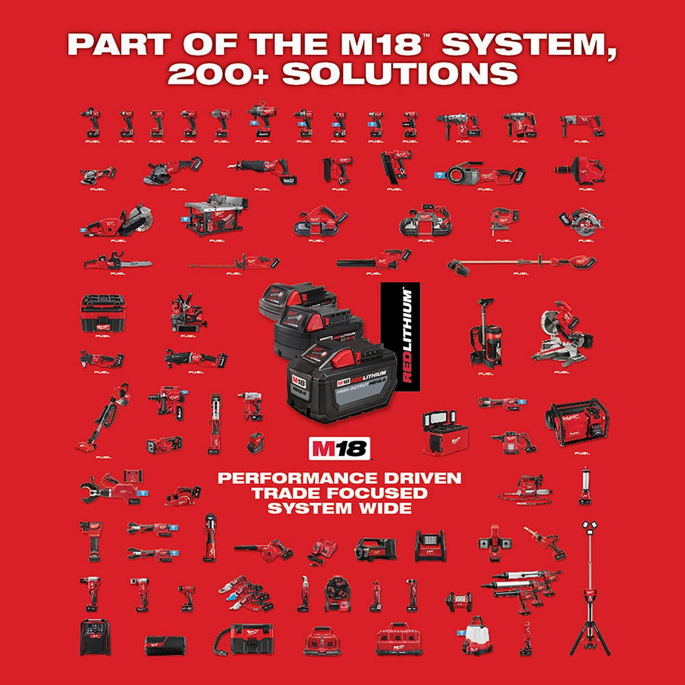 Milwaukee 2980-22 - M18 FUEL™ 4-1/2 in.-6 in. No Lock Braking Grinder with Paddle Switch 2 Battery Kit