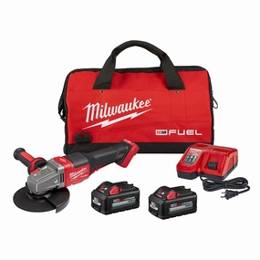 Milwaukee 2980-22 - M18 FUEL™ 4-1/2 in.-6 in. No Lock Braking Grinder with Paddle Switch 2 Battery Kit