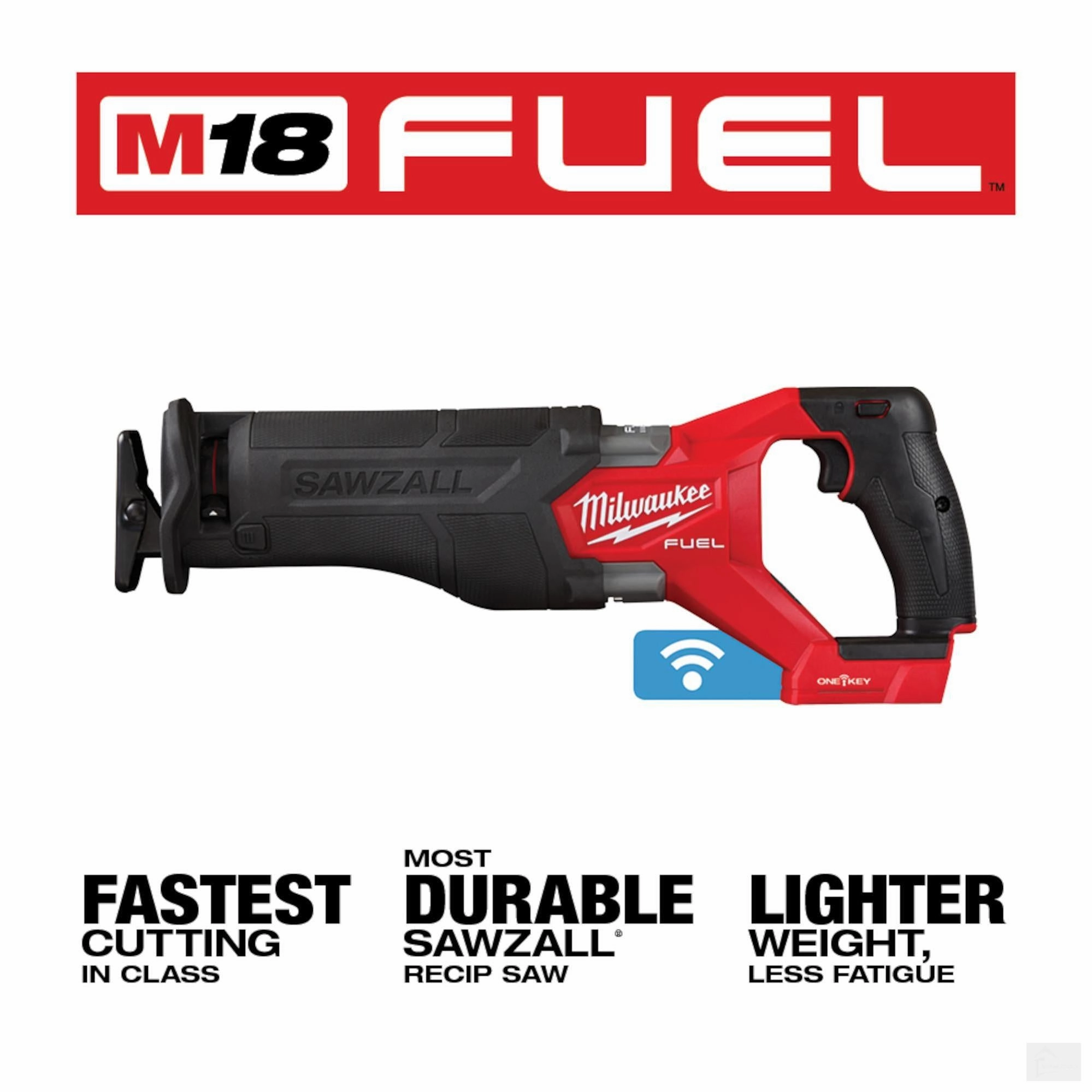 Milwaukee M18 FUEL™ SAWZALL® Recip Saw w/ ONE-KEY™ (Tool-Only) {2822-20}