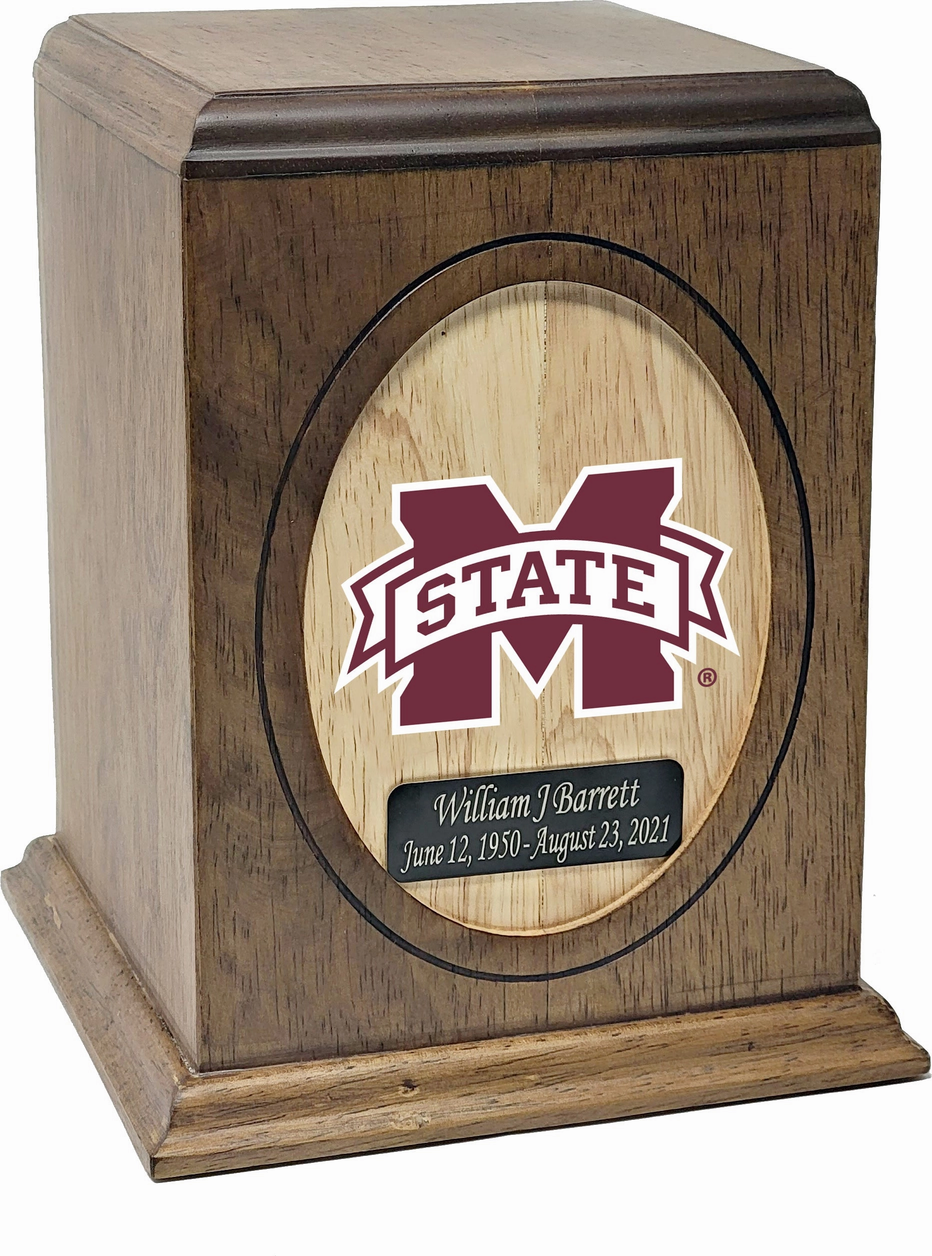 Mississippi Bulldogs College Cremation Urn - Maroon