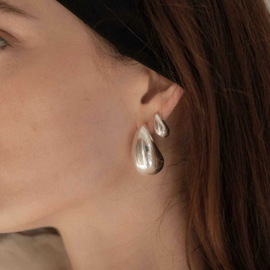 Moondrop Earrings in Sterling Silver