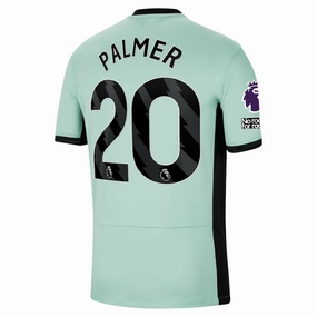 Nike Chelsea Cole Palmer Third Jersey w/ EPL   No Room For Racism Patches 23/24 (Mint Foam/Black)