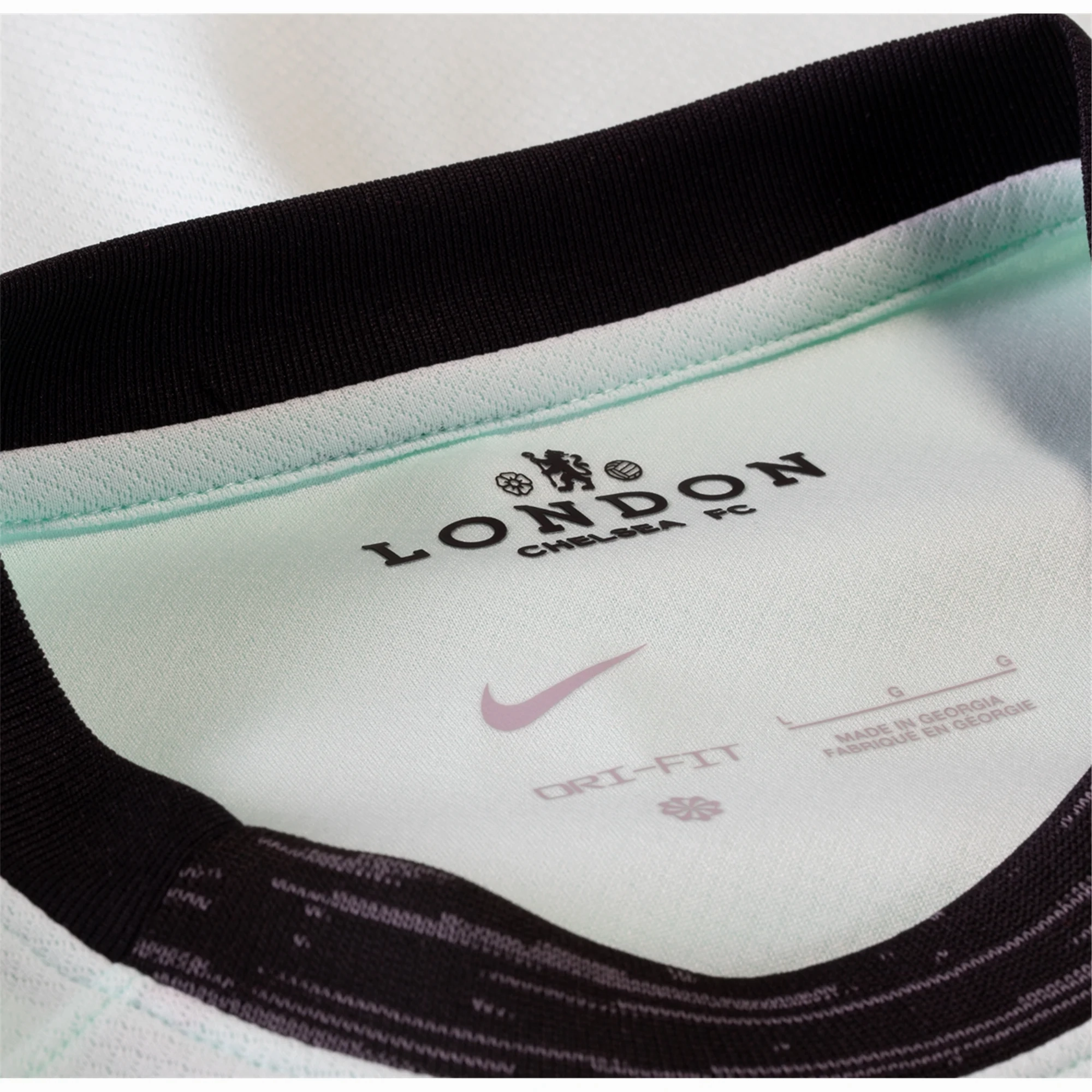 Nike Chelsea Third Jersey w/ EPL   No Room For Racism Patches 23/24 (Mint Foam/Black)